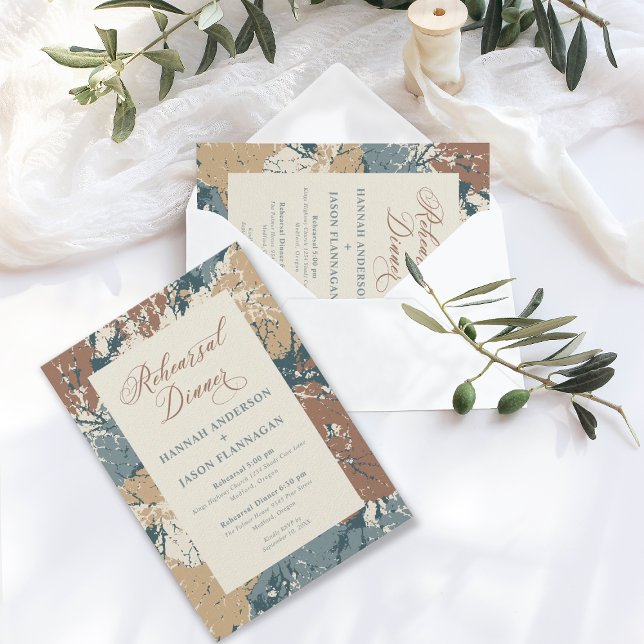 Fall Colors Cinnamon Rehearsal Dinner  Invitation (Creator Uploaded)