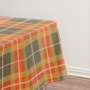 Fall Colors Classic Plaid Tablecloth