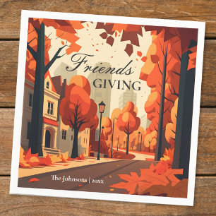 Fall Colors Friendsgiving Art Napkins