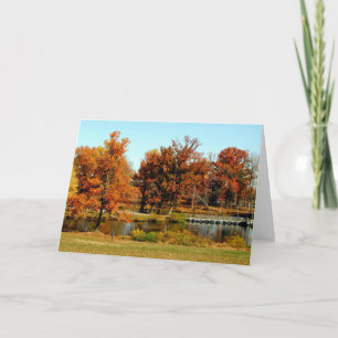 Fall Colors From The Park - Note Card