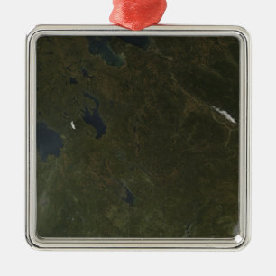 Fall colors in northwestern Russia Metal Ornament