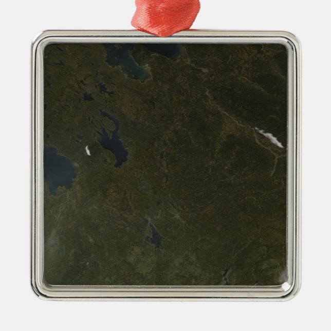 Fall colors in northwestern Russia Metal Ornament (Front)