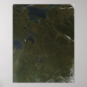 Fall colors in northwestern Russia Poster