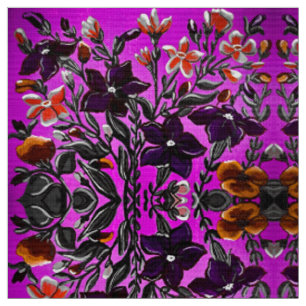 Fall Colors in Pink and Orange Fabric