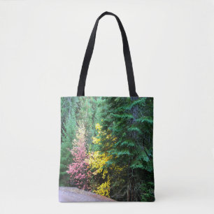 Fall colors in the mountains.... tote bag