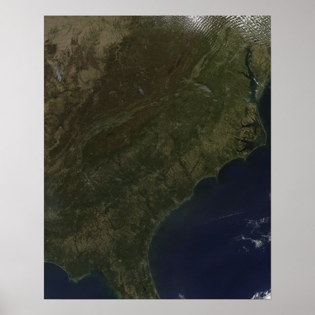 Fall colors in the southeastern United States Poster (Front)