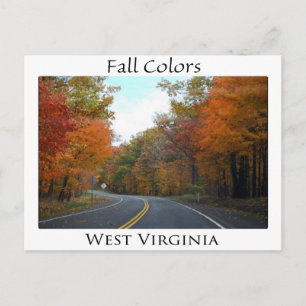 Fall Colors in West Virginia Postcard
