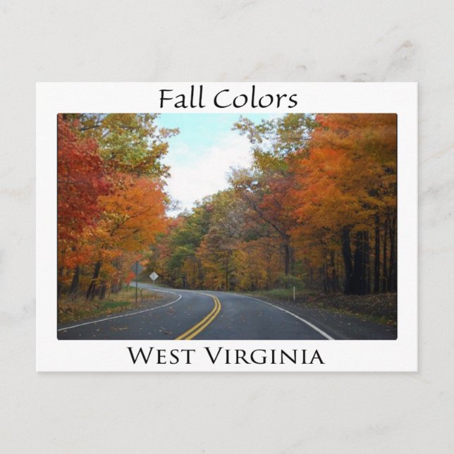 Fall Colors in West Virginia Postcard (Front)
