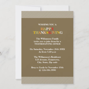 Fall Colors Invitation