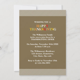 Fall Colors Invitation