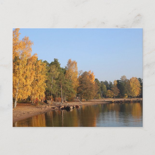 Fall Colors Landscape from Espoo, Finland Postcard (Front)