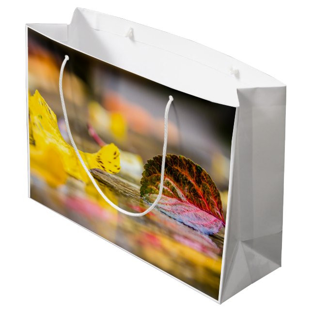Fall colors large gift bag (Back Angled)