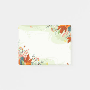 Fall Colors Leaves Post-It Notes
