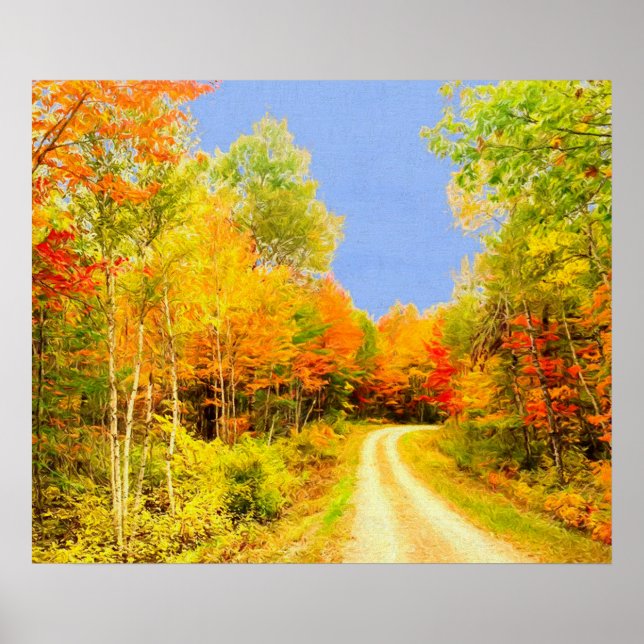 Fall Colors Maine Poster (Front)