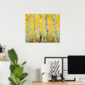 Fall colors of Aspen trees 1 Poster (Home Office)