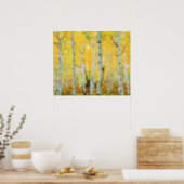 Fall colors of Aspen trees 1 Poster (Kitchen)