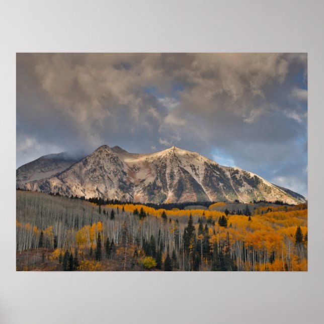 Fall Colors of Aspens, Keebler Pass Poster (Front)