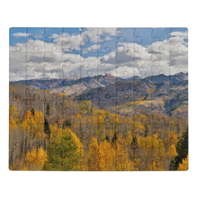 Fall Colors of Aspens & Oaks Keebler Pass Jigsaw Puzzle (Puzzle Horizontal)