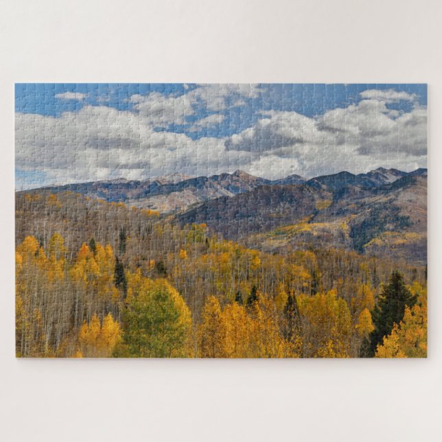 Fall Colors of Aspens & Oaks Keebler Pass Jigsaw Puzzle (Horizontal)