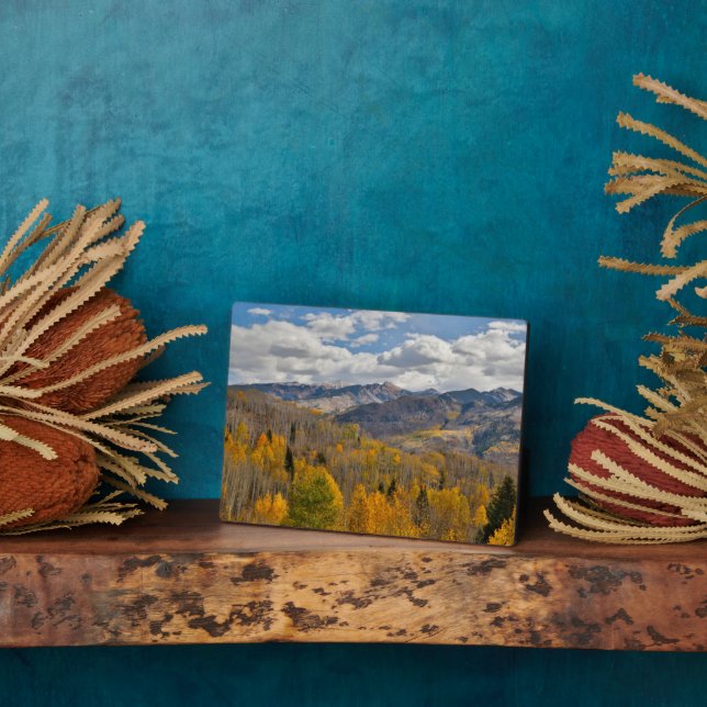 Fall Colors of Aspens & Oaks Keebler Pass Plaque (Side)