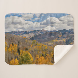 Fall Colors of Aspens & Oaks Keebler Pass Sherpa Blanket