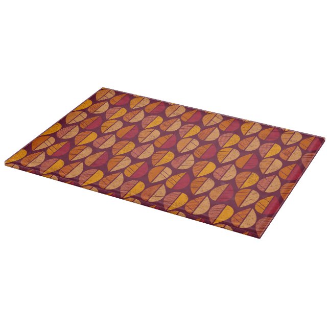 Fall Colors Pattern Cutting Board (Corner)