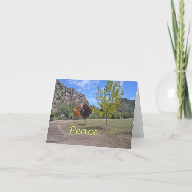 Fall Colors:  Peace Note Card (Front)