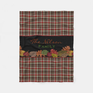 Fall Colors Personalized Fleece Blanket