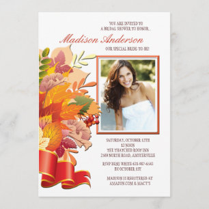 Fall Colors Photo Invitation