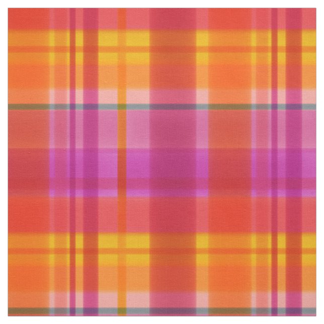 Fall Colors Plaid Fabric (Swatch)