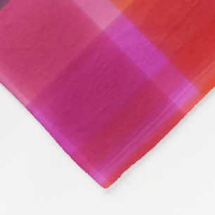 Fall Colors Plaid Fleece Blanket