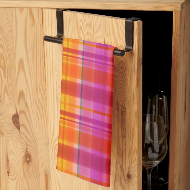 Fall Colors Plaid Towel (Thirds Fold)