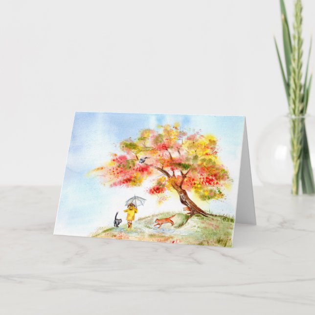 Fall Colors Sakura Card (Front)