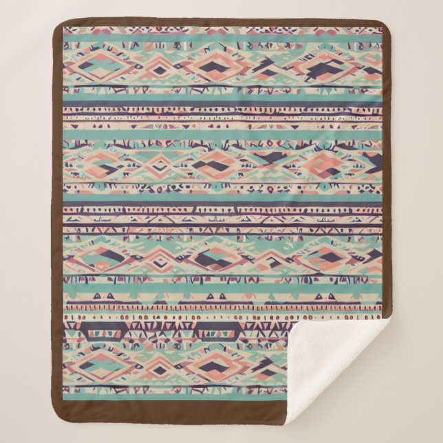  Fall colors Sherpa Blanket (Front)