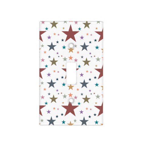 Fall Colors Stars Light Switch Cover