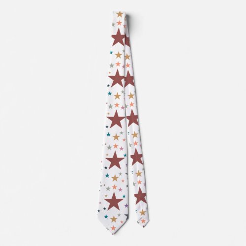 Fall Colors Stars Tie