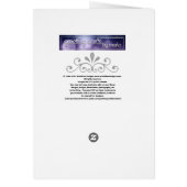 Fall Colors Sunflower Blank Greeting Card (Back)