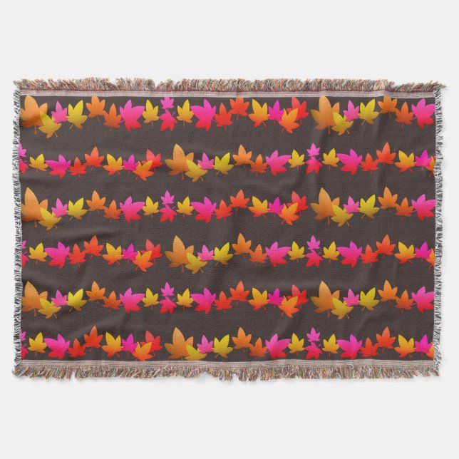 Fall Colors Throw Blanket (Front)