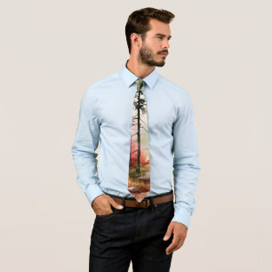 Fall Colours In the Woods Neck Tie