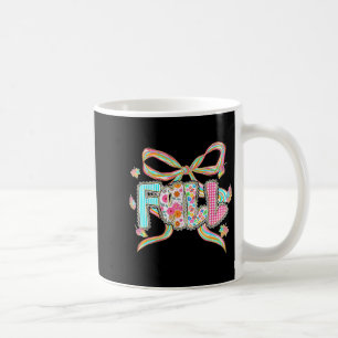 Fall Coquette Bow Pumpkin Thanksgiving Autumn Leav Coffee Mug