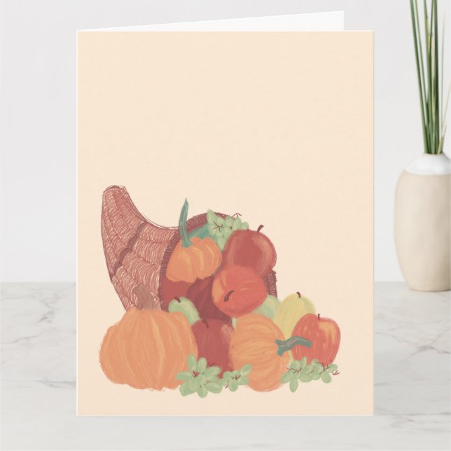 Fall Cornucopia Card (Front)
