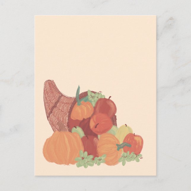 Fall Cornucopia Postcard (Front)