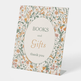Fall Cottage Books and Gifts Baby Shower Pedestal Sign