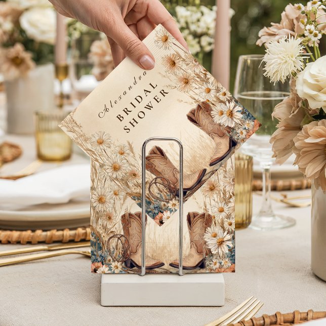 Fall Country Floral Bridal Shower Napkins (Creator Uploaded)