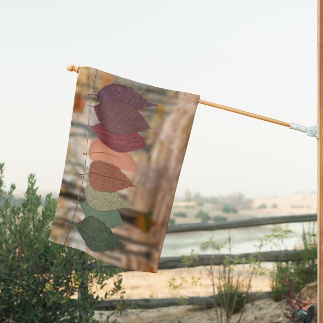 Fall Crafts House Flag (Insitu (Back))