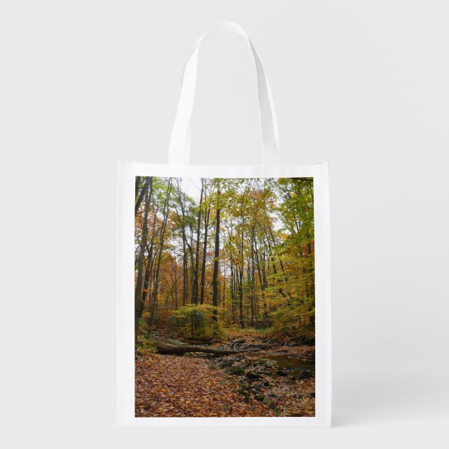 Fall Creek at Laurel Hill State Park Pennsylvania Grocery Bag (Front)