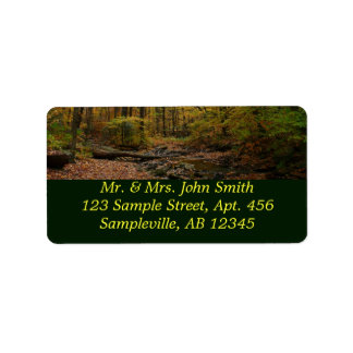 Fall Creek at Laurel Hill State Park Pennsylvania Label