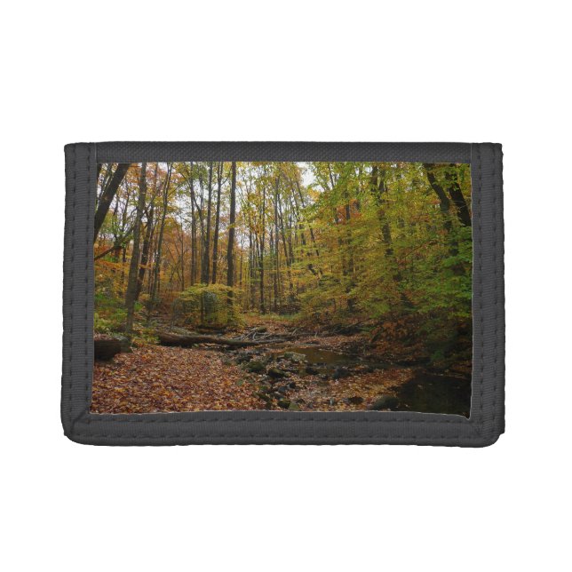 Fall Creek at Laurel Hill State Park Pennsylvania Trifold Wallet (Front)