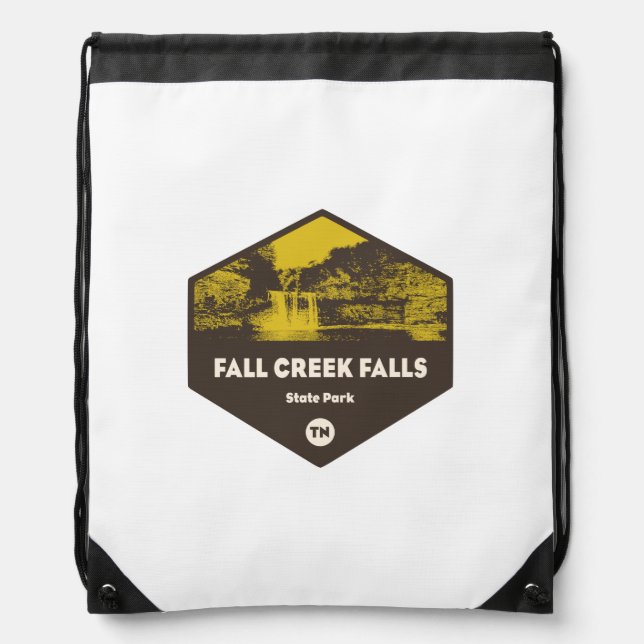 Fall Creek Falls State Park, Tennessee Drawstring Bag (Front)