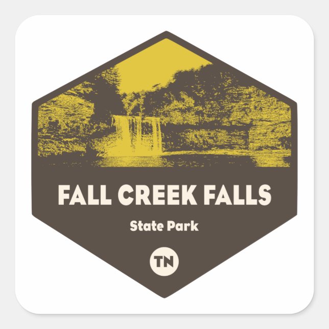Fall Creek Falls State Park, Tennessee Square Sticker (Front)
